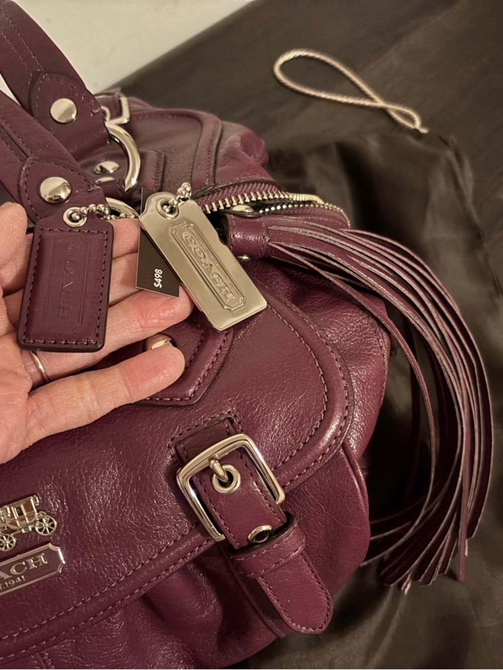 Coach Madison Brynne leather satchel - Picture 5 of 8